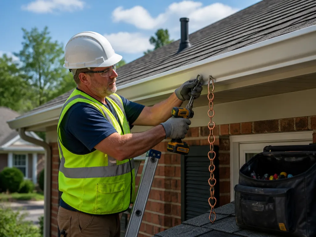 Rain Chain Installation