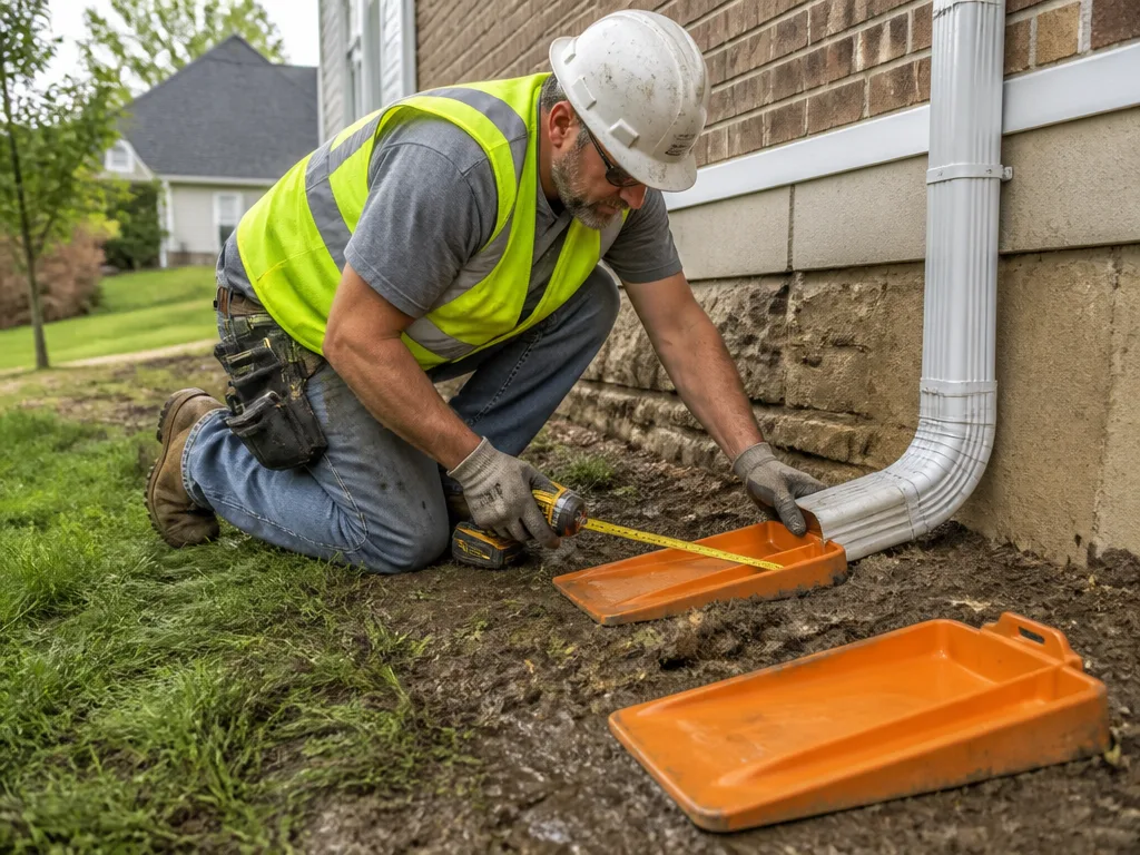 Splash Block Installation