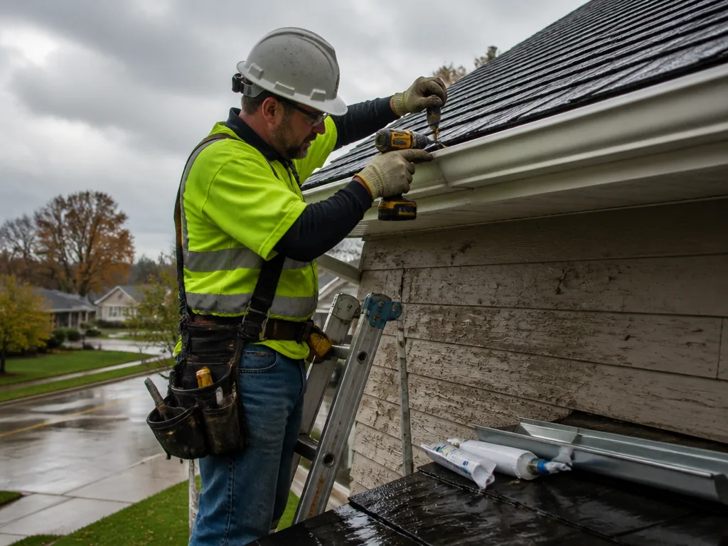 Storm Damage Gutter Repair