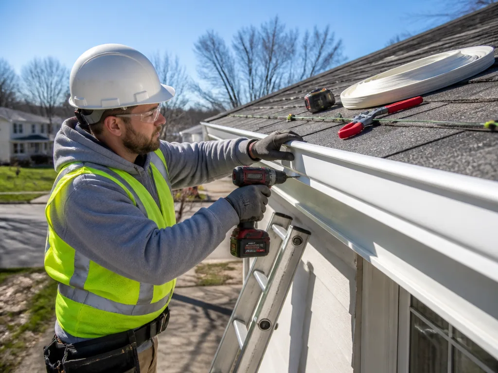 Vinyl Gutter Installation